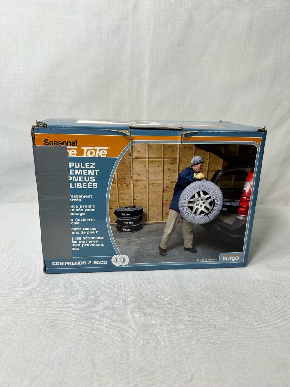 Kurgo Tire Storage Tote in Blue and Gray